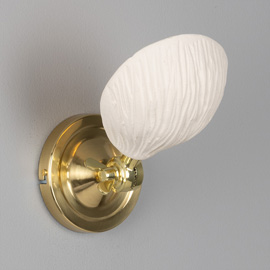 Coco Matte White Striped Wall Light